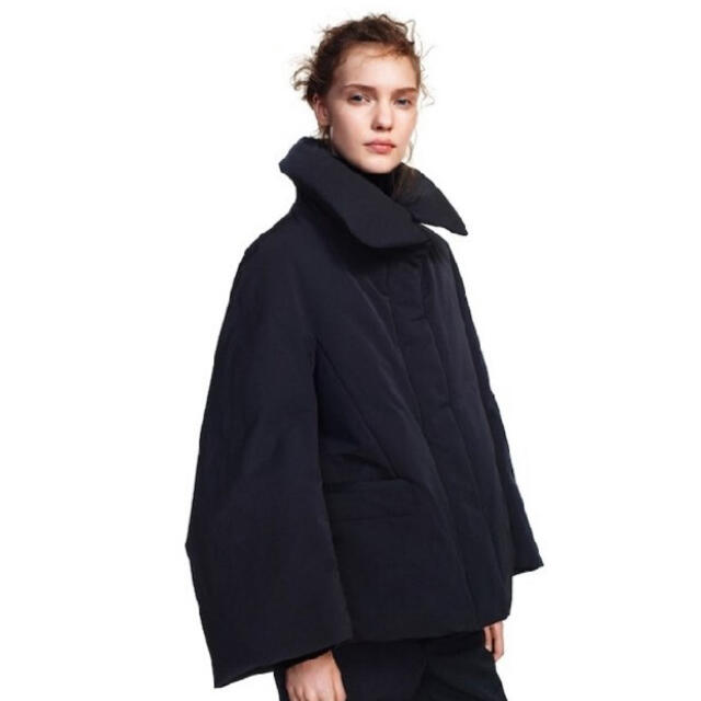 Jil Sander(ジルサンダー)の+J ハイブリッドダウンジャケットXL黒 レディースのジャケット/アウター(ダウンコート)の商品写真