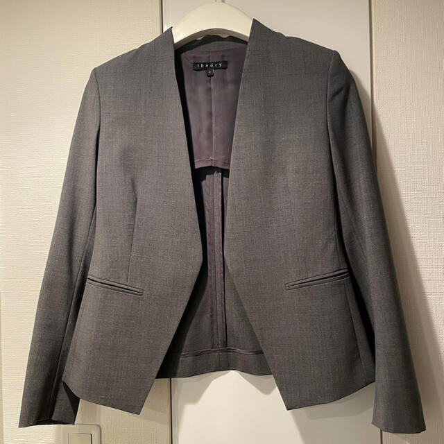 美品 theory セオリーノーカラージャケット 0 | www.kzmr-zdk.ba