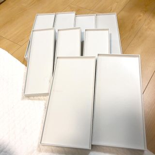 ムジルシリョウヒン(MUJI (無印良品))のポリプロピレンファイルボックス　フタ　9個　ホワイトグレー(ケース/ボックス)