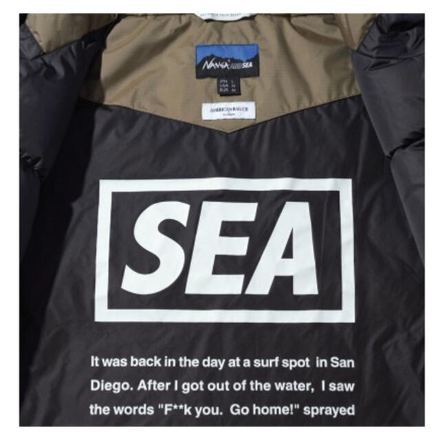 SEA(シー)の【新品】WIND AND SEA×NANGA×AMERICAN RAG CIE メンズのジャケット/アウター(ダウンジャケット)の商品写真