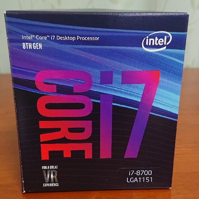 【外箱あり】intelCPU corei7-8700 BOX