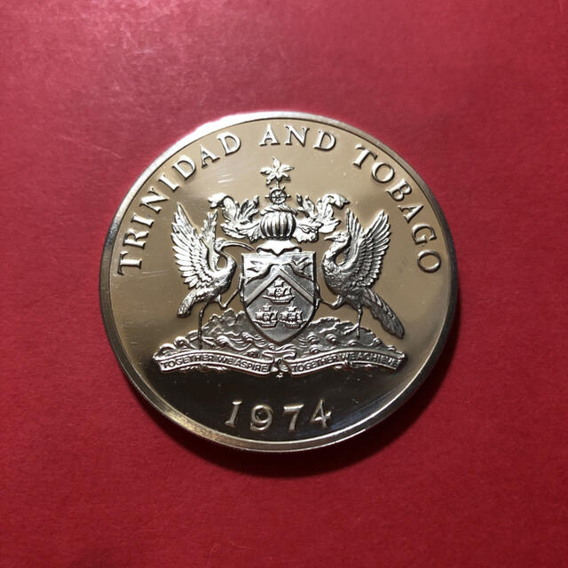 1974  トリニダード・トバゴ  10ドル大型銀貨