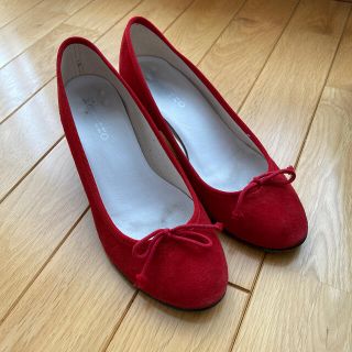 レペット(repetto)のレペット Repetto パンプス 赤(バレエシューズ)