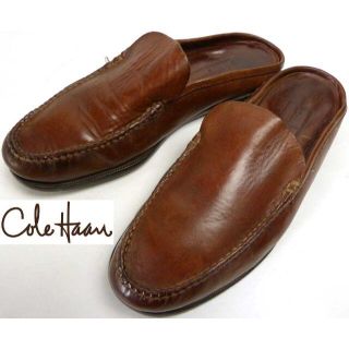 コールハーン(Cole Haan)のコールハーン COLE HAAN 本革レザーローファー 風サンダル24.5cm(サンダル)