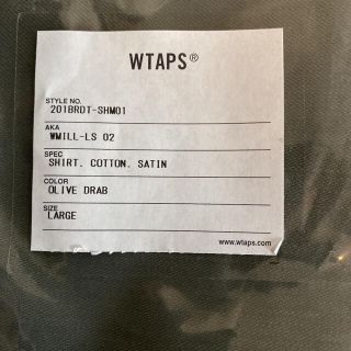 W)taps - WTAPS WMILL-LS02 OLIVE DRAB L 20SSの通販 by やまだ's shop