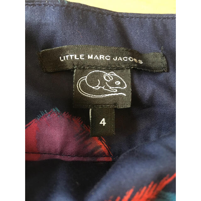 MARC JACOBS(マークジェイコブス)の【りるかさん専用】リトルマークジェイコブス　コットン　キャミ　ワンピース　4歳 キッズ/ベビー/マタニティのキッズ服女の子用(90cm~)(ワンピース)の商品写真