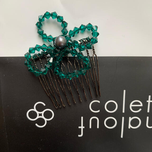 colette malouf(コレットマルーフ)のColette Malouf　スワロフスキー✧フラワーミニコーム レディースのヘアアクセサリー(ヘアピン)の商品写真