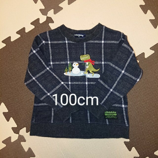 kladskap(クレードスコープ)のKladskap 恐竜トレーナー 男の子100cm キッズ/ベビー/マタニティのキッズ服男の子用(90cm~)(Tシャツ/カットソー)の商品写真