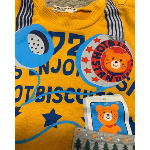 HOT BISCUITS(ホットビスケッツ)のHOTBISCUITS トレーナー90 キッズ/ベビー/マタニティのキッズ服男の子用(90cm~)(Tシャツ/カットソー)の商品写真