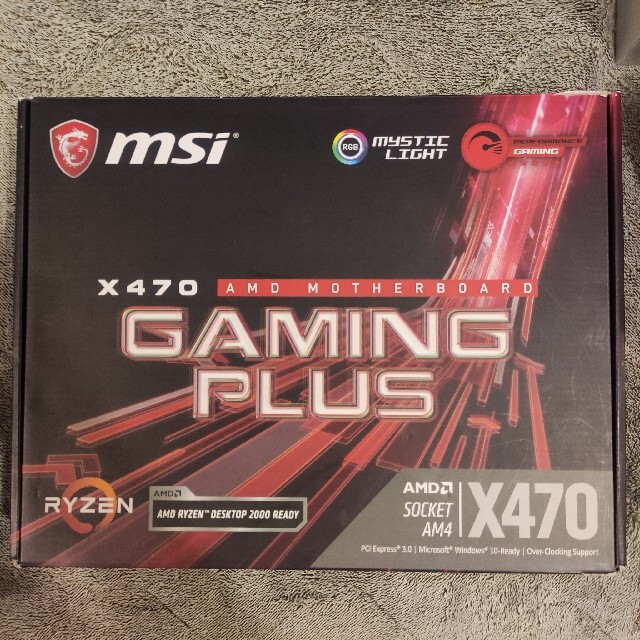 MSI X470 Gaming Plus ジャンク品 スマホ/家電/カメラのPC/タブレット(PCパーツ)の商品写真