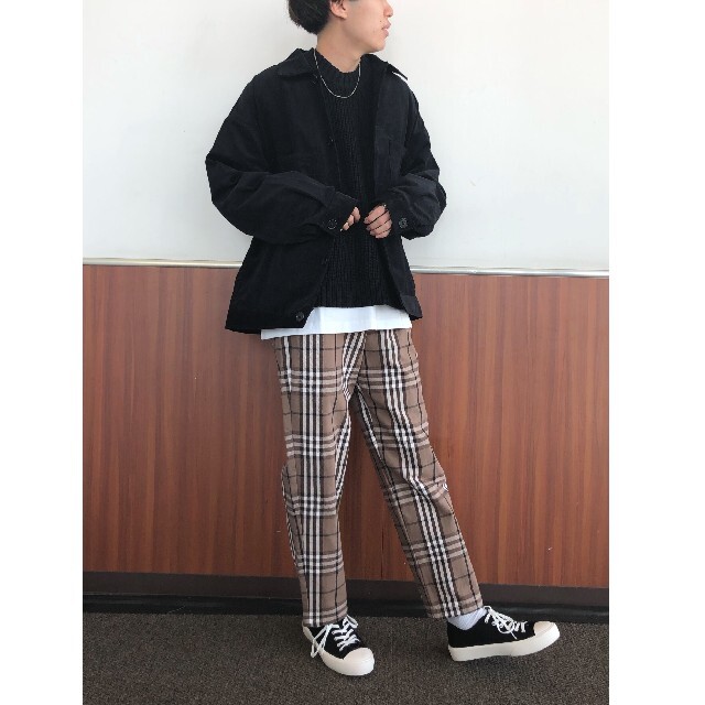 ふるさと割】 GU シェフパンツ チェック GUシェフパンツ150cm