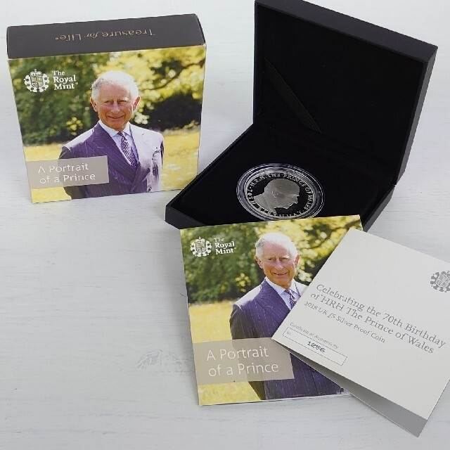 3861mm重量【2018 RoyalMint】チャールズ皇太子 生誕70周年 銀貨 純銀