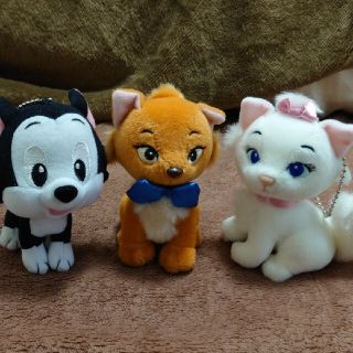 ディズニー(Disney)のおしゃれキャットなど　マスコットセット(ぬいぐるみ)