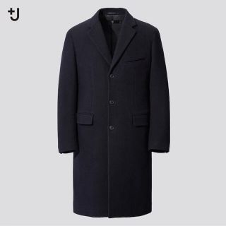 ジルサンダー(Jil Sander)の新品 JIL SANDER +J ウールブレンドチェスターコート（ヘリンボーン）(チェスターコート)