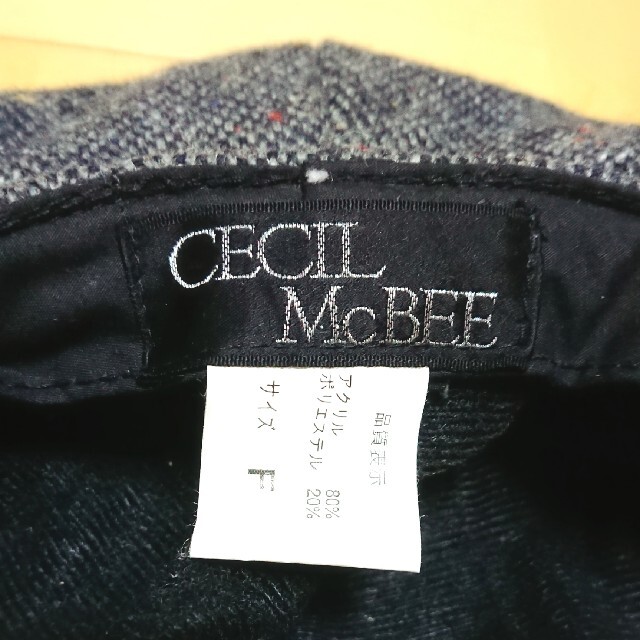 CECIL McBEE(セシルマクビー)のCECIL McBEE キャスケット 帽子 レディースの帽子(キャスケット)の商品写真