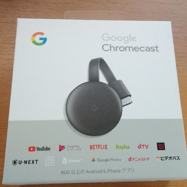 Google(グーグル)のGoogle Chromecast 第3世代　チャコール スマホ/家電/カメラのテレビ/映像機器(その他)の商品写真