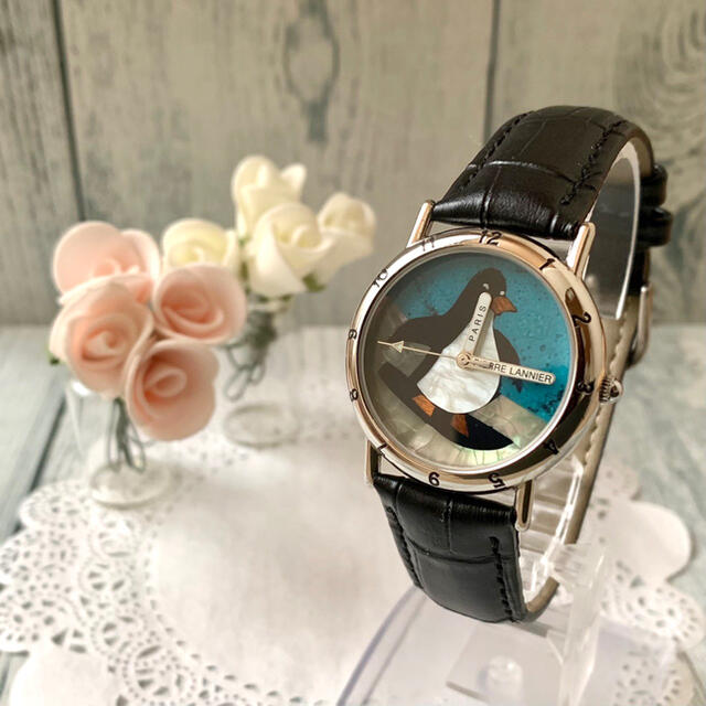 Pierre Lannier(ピエールラニエ)の【希少】Pierre Lannier ピエールラニエ 腕時計 ペンギン シルバー レディースのファッション小物(腕時計)の商品写真
