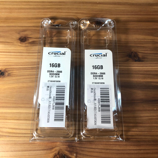 crucial ddr4 16GB×2 32GB 美品