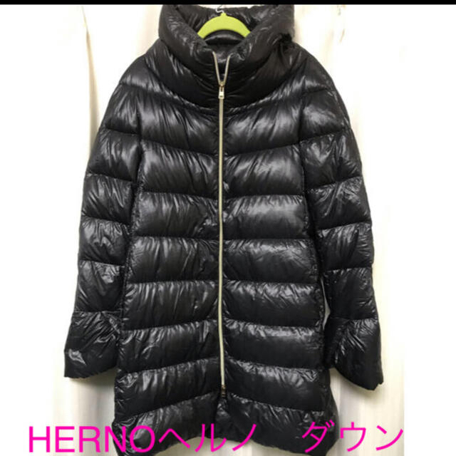 HERNO(ヘルノ)のヘルノ　HERNO ダウン　38 黒 レディースのジャケット/アウター(ダウンコート)の商品写真