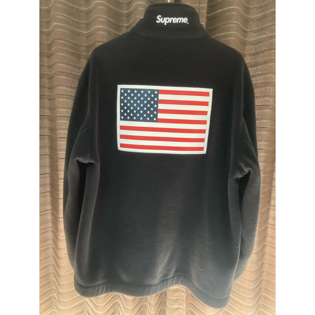 Supreme(シュプリーム)のSupreme×North Face 国旗 フリース 黒 L ノースフェイス メンズのジャケット/アウター(ブルゾン)の商品写真