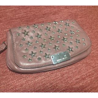 ジミーチュウ(JIMMY CHOO)のジミーチュウ モーブピンク ポーチ(クラッチバッグ)