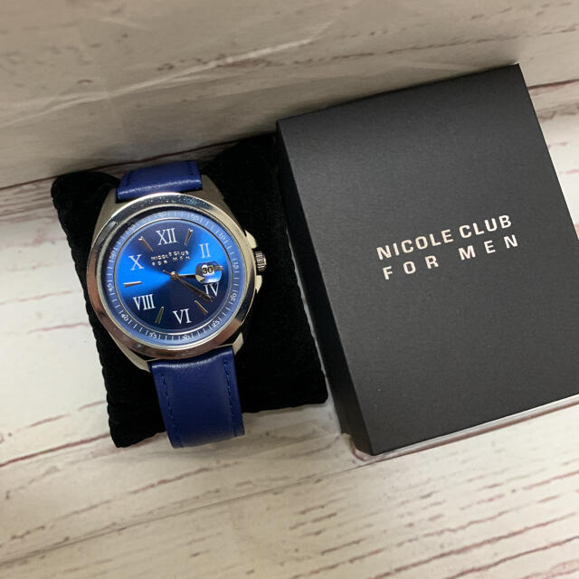 NICOLE CLUB FOR MEN(ニコルクラブフォーメン)の新品‼️ NICOLE CLUB FOR MEN デート付ウォッチⅥ 腕時計 メンズの時計(腕時計(アナログ))の商品写真