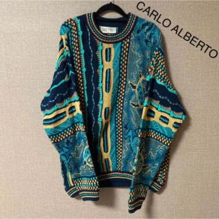 クージー(COOGI)のCARLO ALBERTO クージー風 総柄ニット(ニット/セーター)