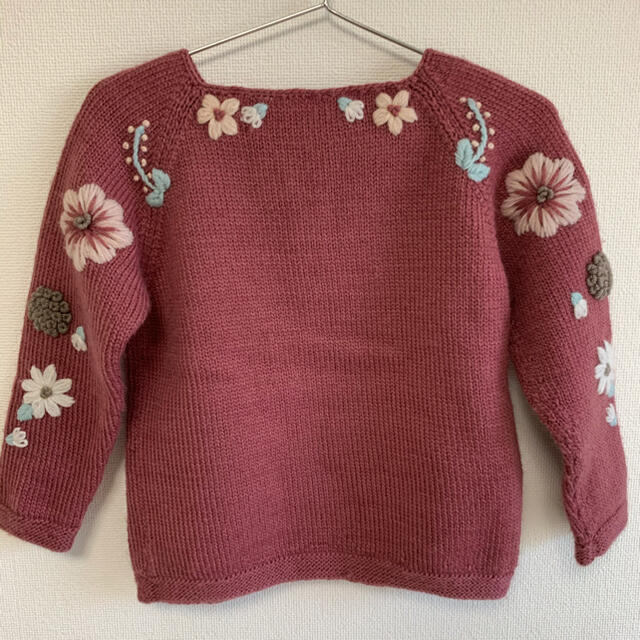 shirley bredal お花刺繍セーター