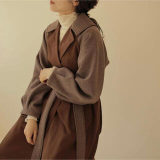 volume tuck wool trench coat(トレンチコート)