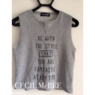 セシルマクビー(CECIL McBEE)のCECILMcBEE❤️ノースリTOPS(Tシャツ(半袖/袖なし))