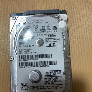 ヒタチ(日立)の2.5インチ HDD  160GB(PCパーツ)