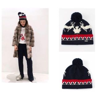 アパルトモンドゥーズィエムクラス(L'Appartement DEUXIEME CLASSE)のL'Appartement Dsquared2 KNIT CAP(ニット帽/ビーニー)