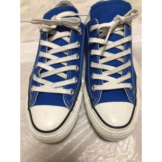 コンバース(CONVERSE)のコンバース  converse スニーカー　ローカット　ブルー　24.0センチ(スニーカー)