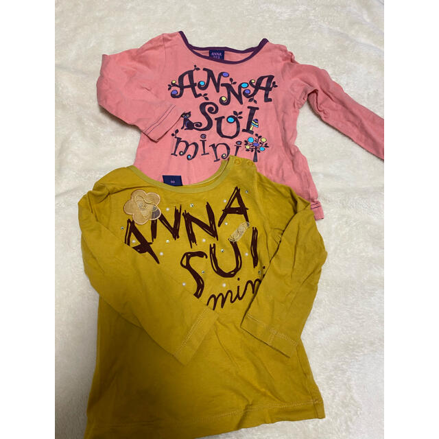 ANNA SUI mini(アナスイミニ)のアナスイミニ  6点セット ロンT トップス 90 キッズ/ベビー/マタニティのキッズ服女の子用(90cm~)(Tシャツ/カットソー)の商品写真