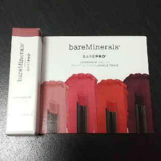 ベアミネラル(bareMinerals)の【新品・未使用・未開封】ベアミネラル ベアプロ ロングウェア リップスティック(口紅)