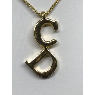 クリスチャンディオール(Christian Dior)のクリスチャンディオール  Dior ヴィンテージ ゴールド 縦ロゴ ネックレス(ネックレス)