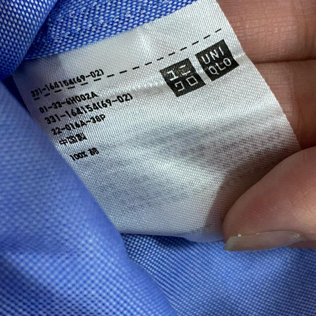 UNIQLO(ユニクロ)の紫里様☆UNIQLOファインクロススーパーノンアイロンシャツ メンズのトップス(シャツ)の商品写真