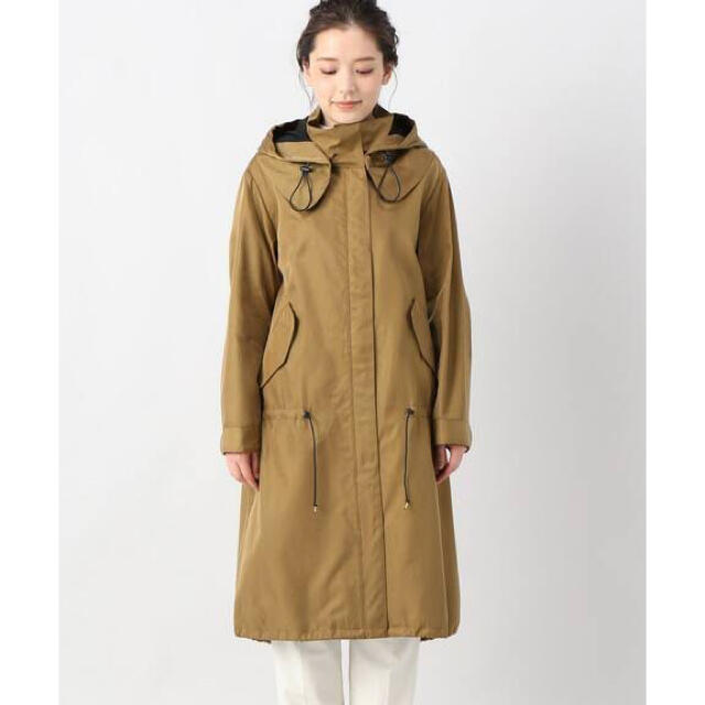 IENA♡キュプラボンディングモッズコート美品キャメル36