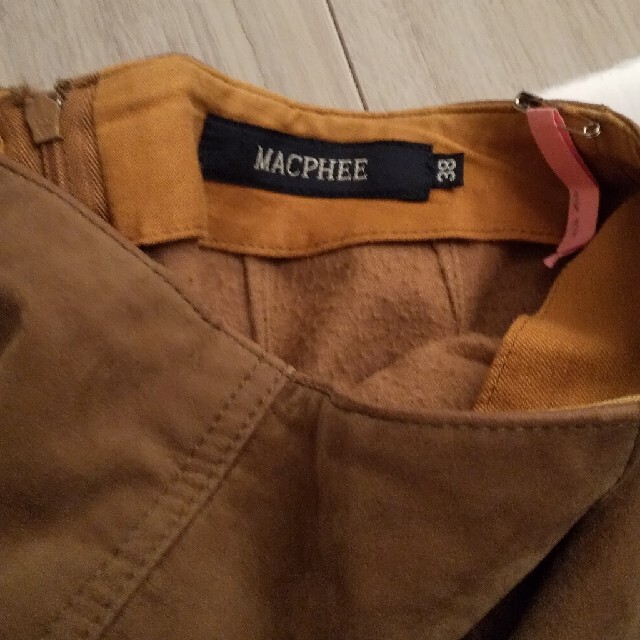 MACPHEE(マカフィー)のMACPHEE  スエード調タイトスカート レディースのスカート(ひざ丈スカート)の商品写真