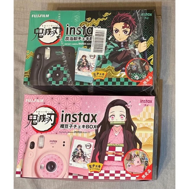 instax mini11 鬼滅の刃 禰豆子チェキBOX 炭治郎チェキBOX