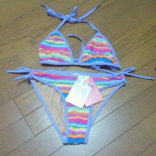 ロキシー(Roxy)の三角ビキニ♡ボーダー柄(水着)