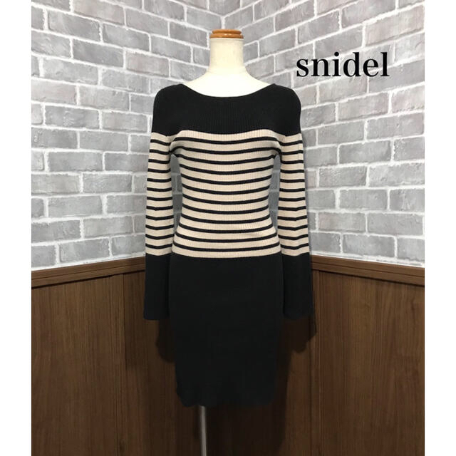 SNIDEL(スナイデル)のsnidel ニットワンピース レディースのワンピース(ひざ丈ワンピース)の商品写真