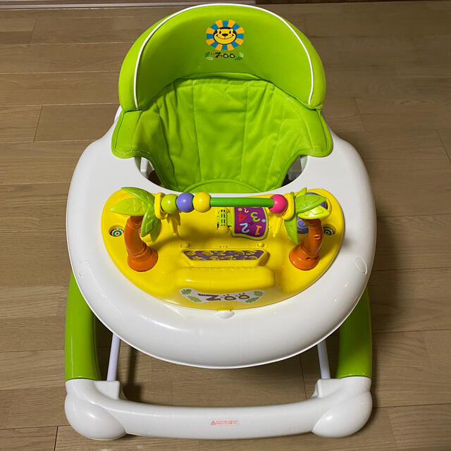 クーポン利用で2750円送料無料 2wayベビーウォーカー ロッキング機能付き 歩行器 JTC ZOO 歩行器 グリーン