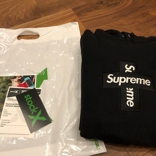 メンズXLサイズ Supreme Cross Box Logo Hooded 新品