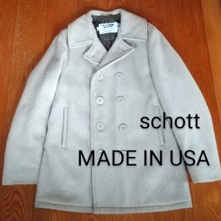 ショット(schott)の☆アメリカ製【schott】ダブルピーコート、U.S.740N、サイズ38(ピーコート)