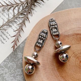 トゥデイフル(TODAYFUL)のシルバーリングデザインピアス＊シルバーピアス(ピアス)