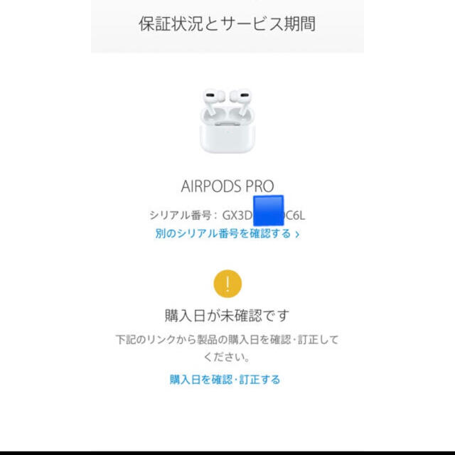 Apple AirPods Pro 本体　国内正規品　新品　保証　未開始
