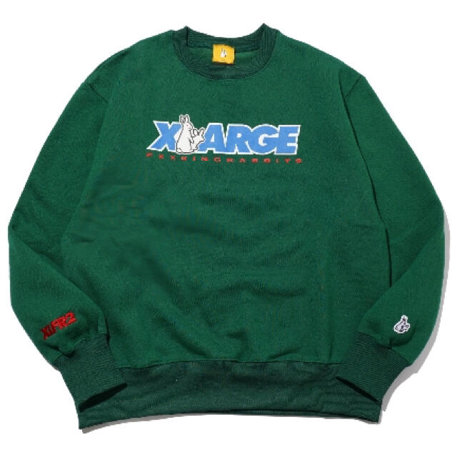 XLARGE(エクストララージ)のfr2 xlarge スウェットグリーン　上下セット！ メンズのトップス(スウェット)の商品写真