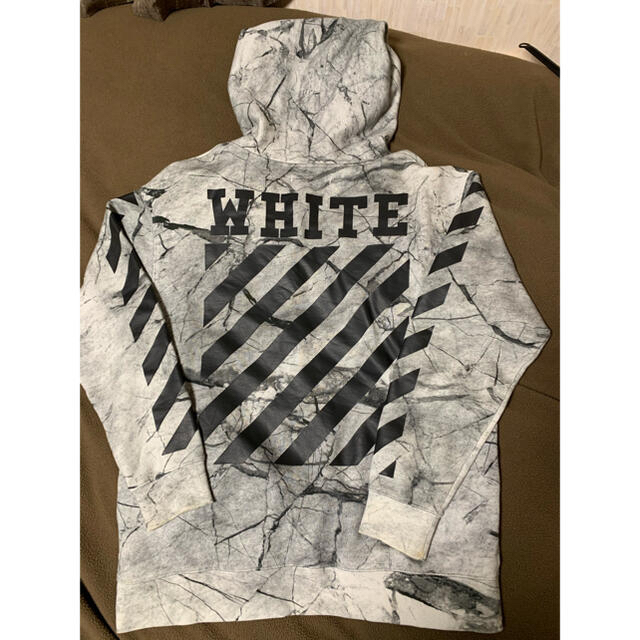 off white 16ssカルヴァッジョ　マーブルパーカー　グレー