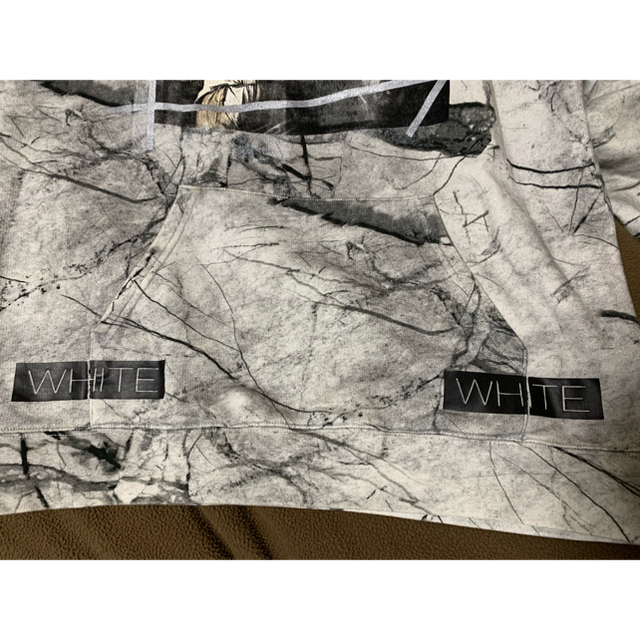 off white 16ssカルヴァッジョ　マーブルパーカー　グレー